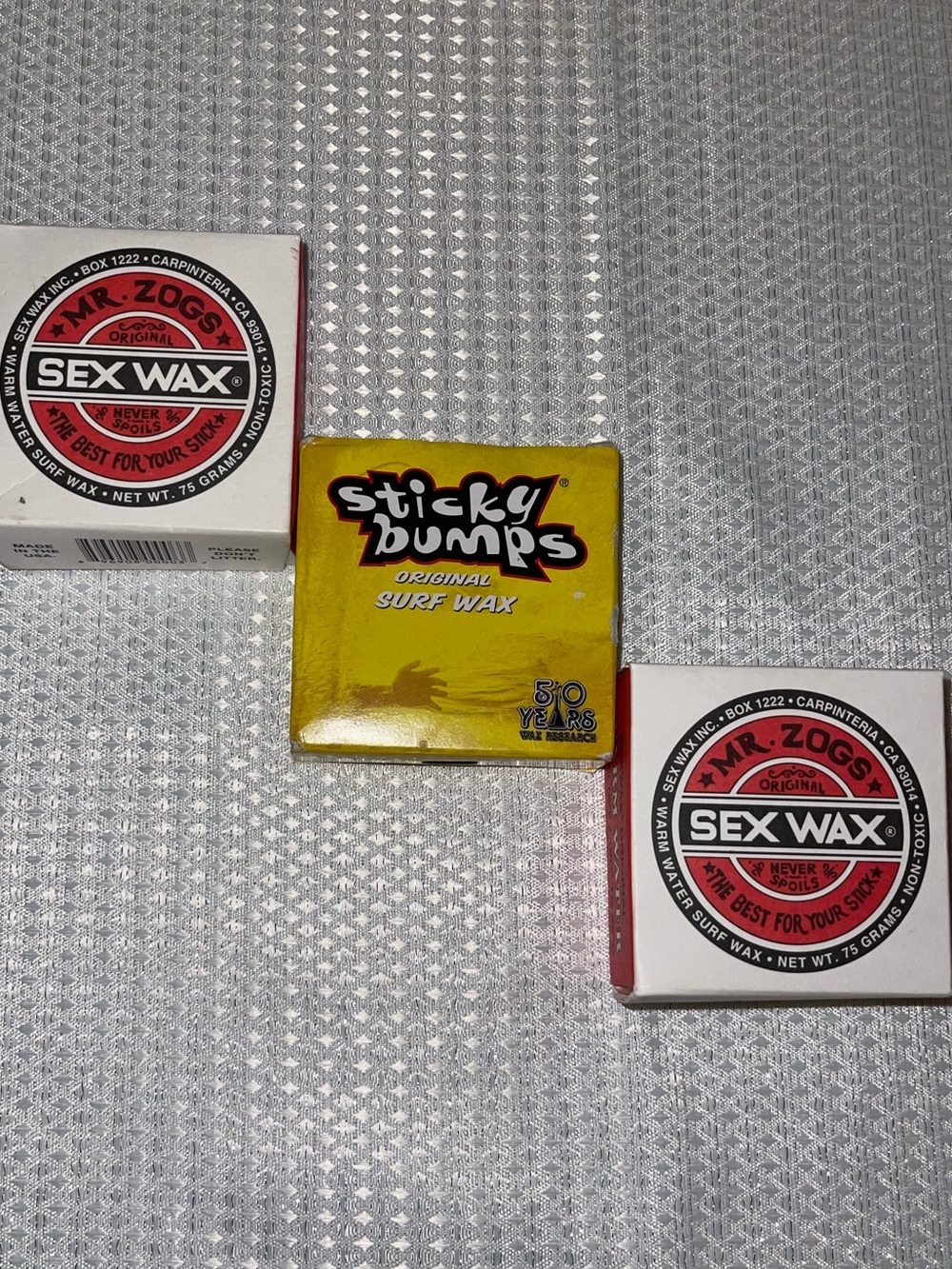 CLOSET CLOSEOUT SALE - Set of 3 Surfboard Waxes